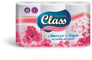 Hygienic paper 6 rolls premium